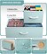 Sorbus Dresser with 8 Drawers - Storage Chest Organizer with Steel Frame, Wood Top, Handles, Fabric Bins